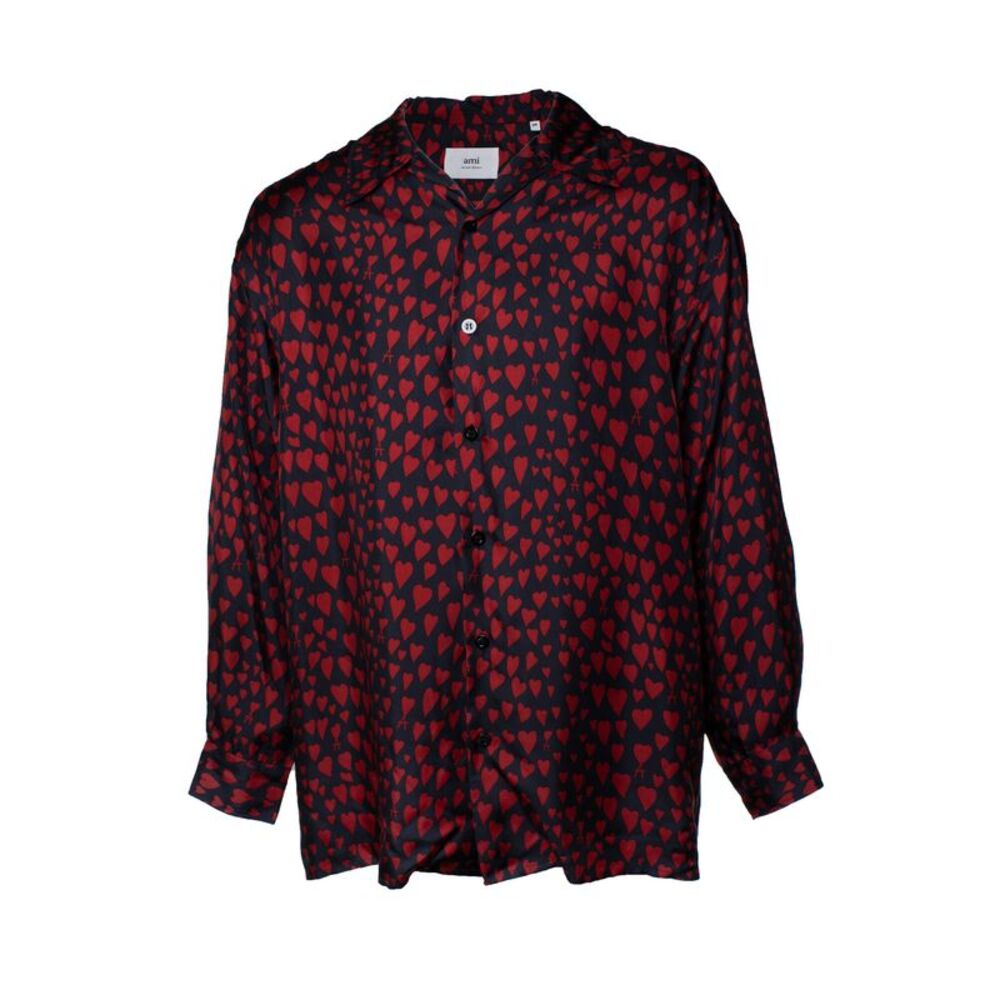 Ami, Red heart print shirt